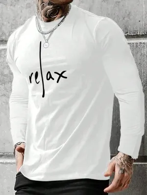 Men Letter Graphic Tee