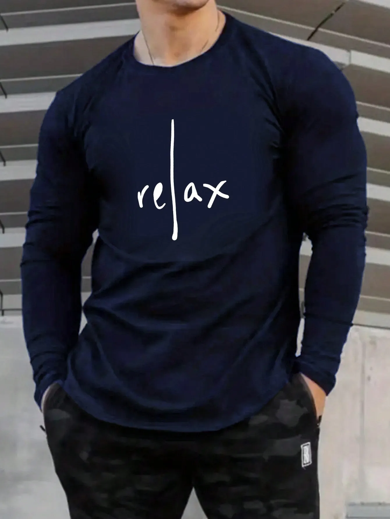 Men Letter Graphic Tee