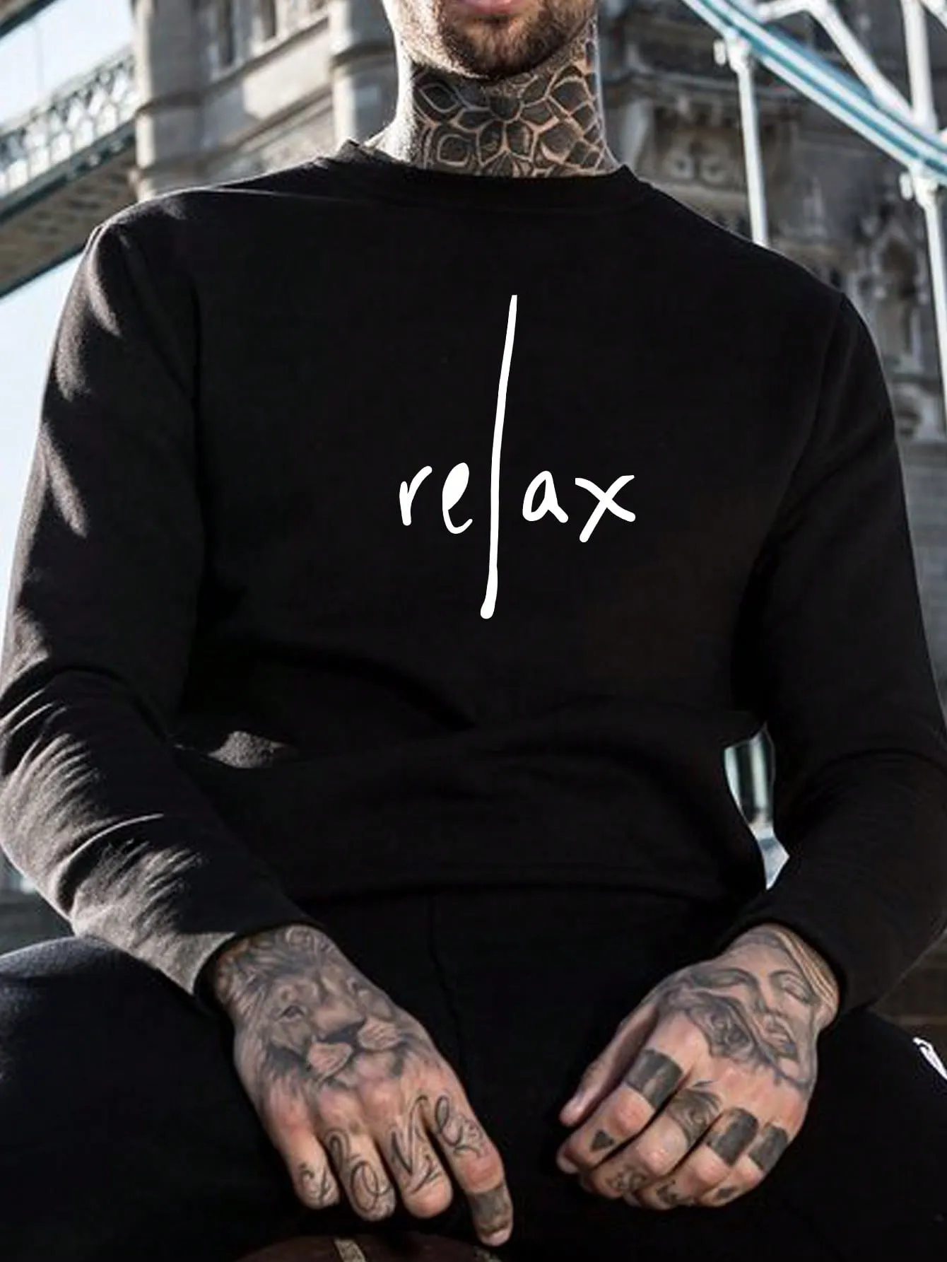 Men Letter Graphic Tee