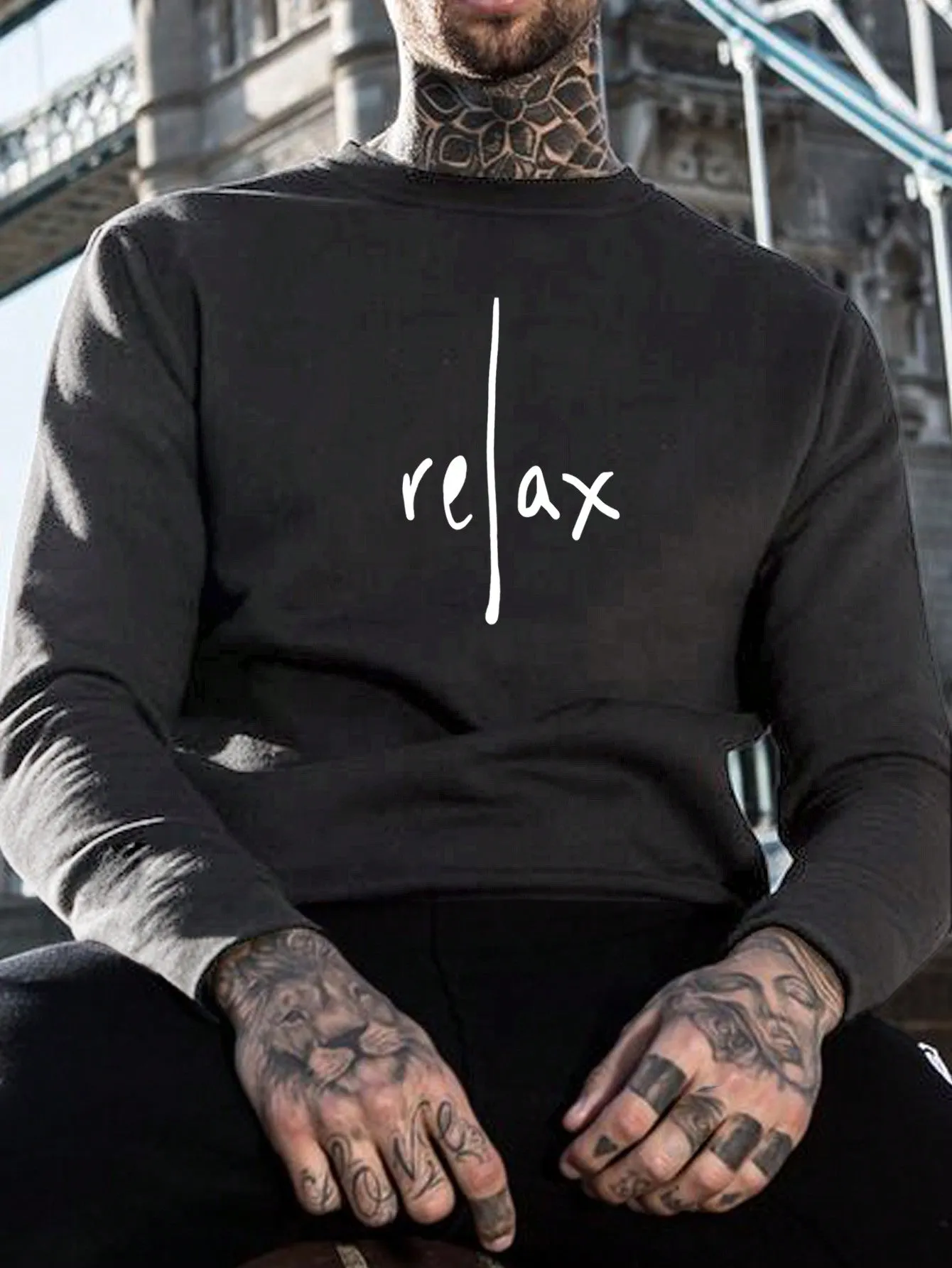 Men Letter Graphic Tee