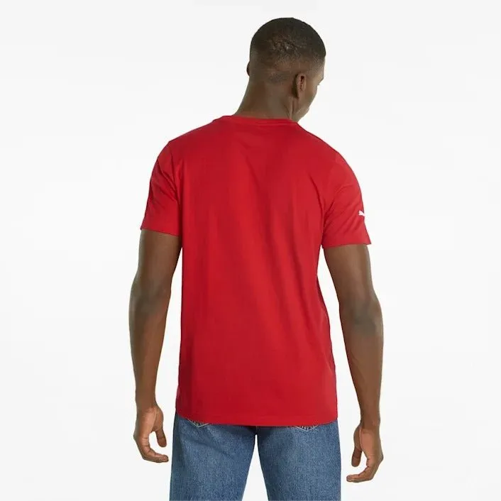 Men's Ferrari Race Colored Big Shield T Shirt