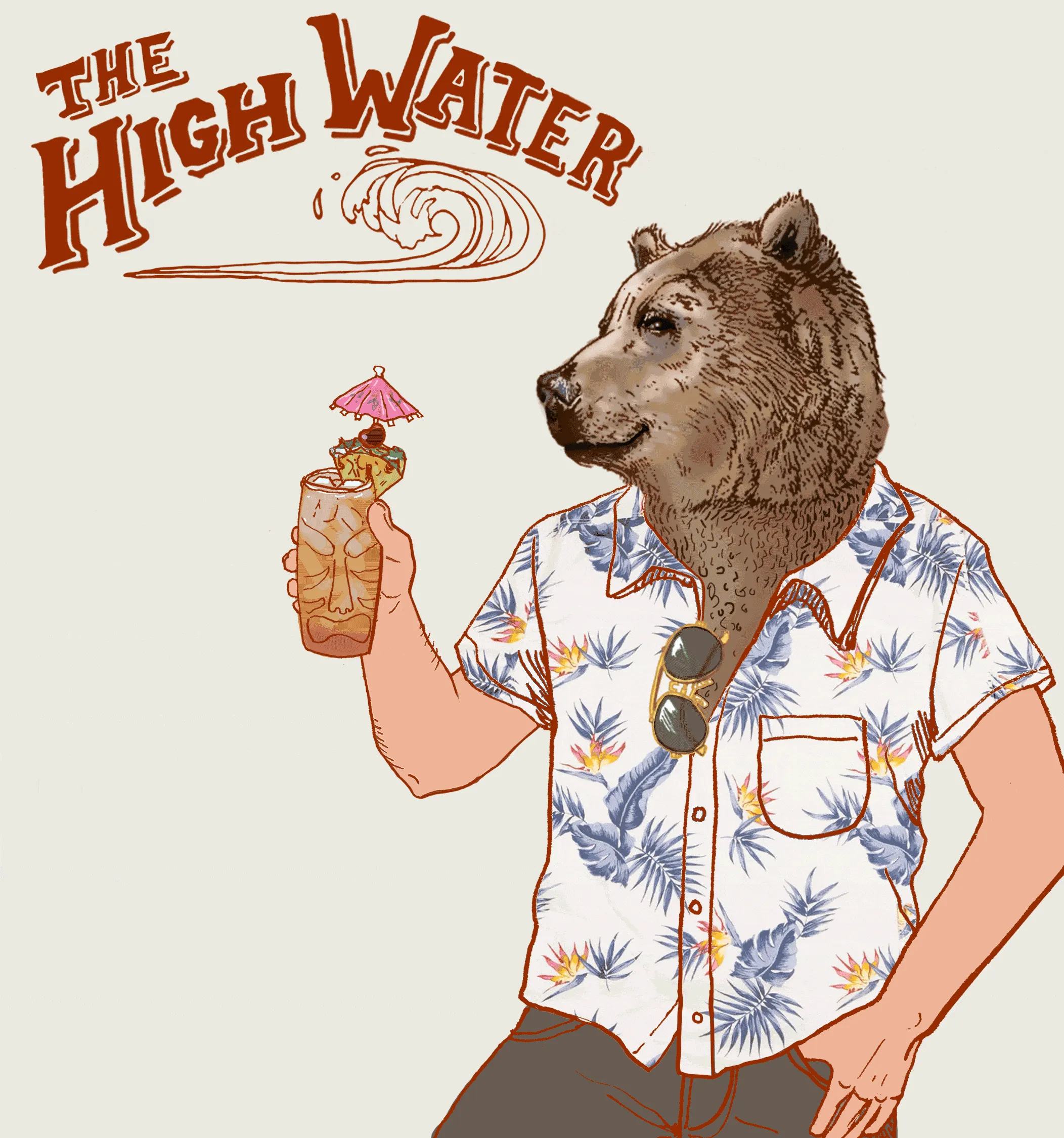 Men’s High Water Shirt - The Analog, White Sand