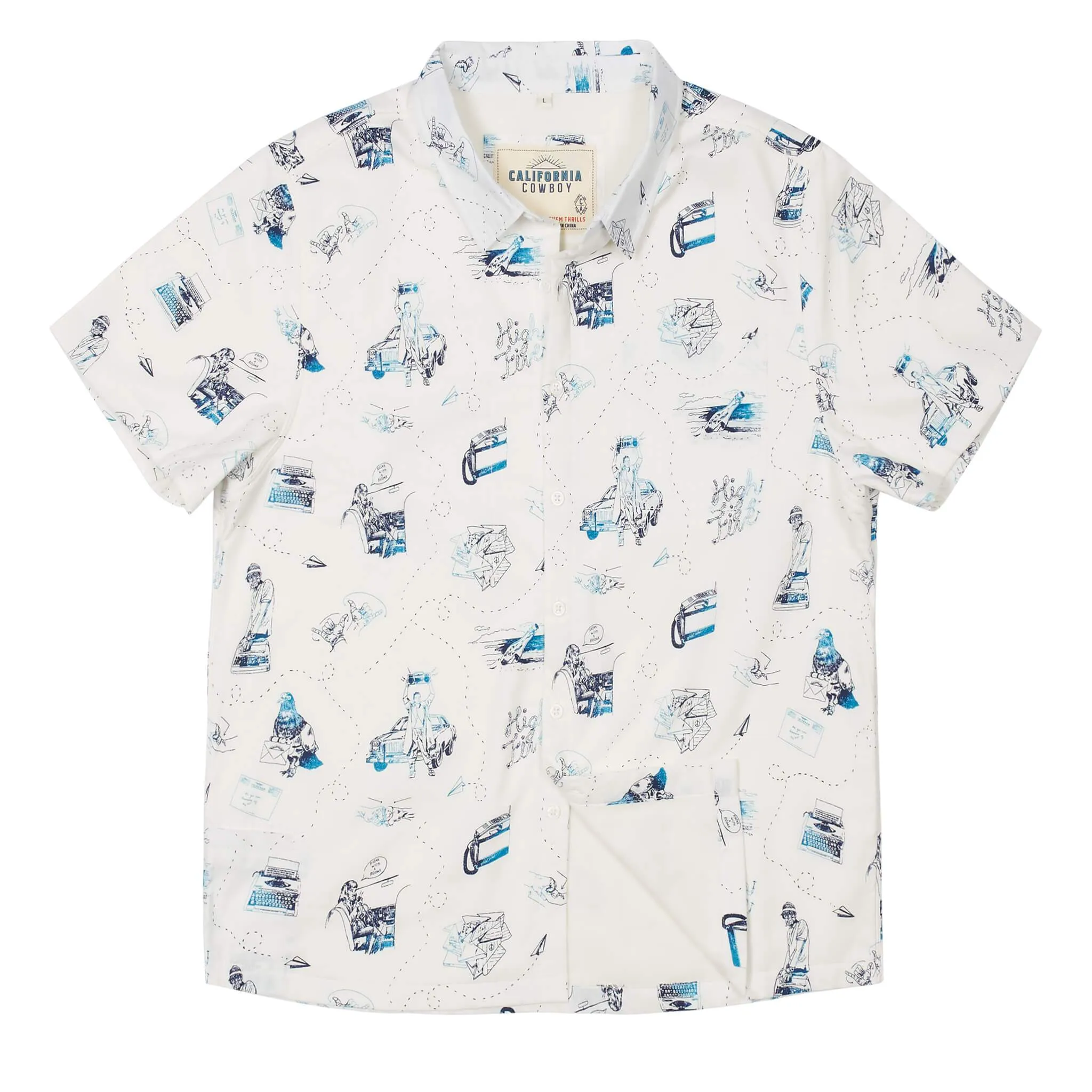 Men’s High Water Shirt - The Analog, White Sand