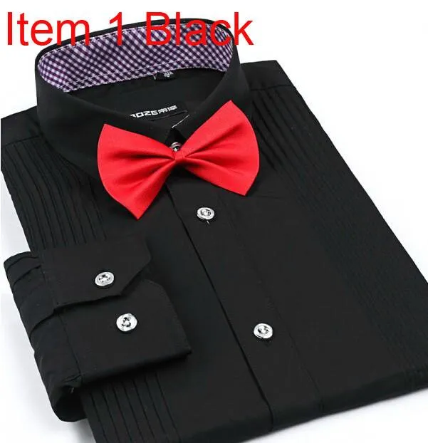 Men's London Busines Shirt With Solid Tie