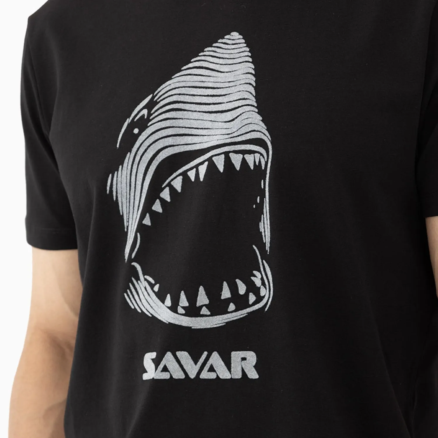 Men's Savar Shark Short Sleeve Logo T-Shirt