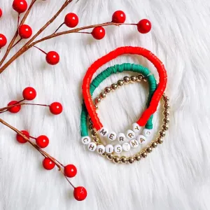 Merry Christmas Bracelet Set