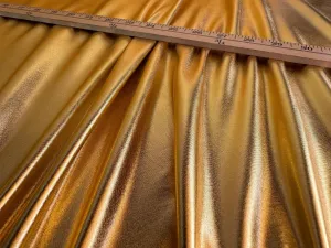 Metallic Gold Foil Spandex Lame Fabric