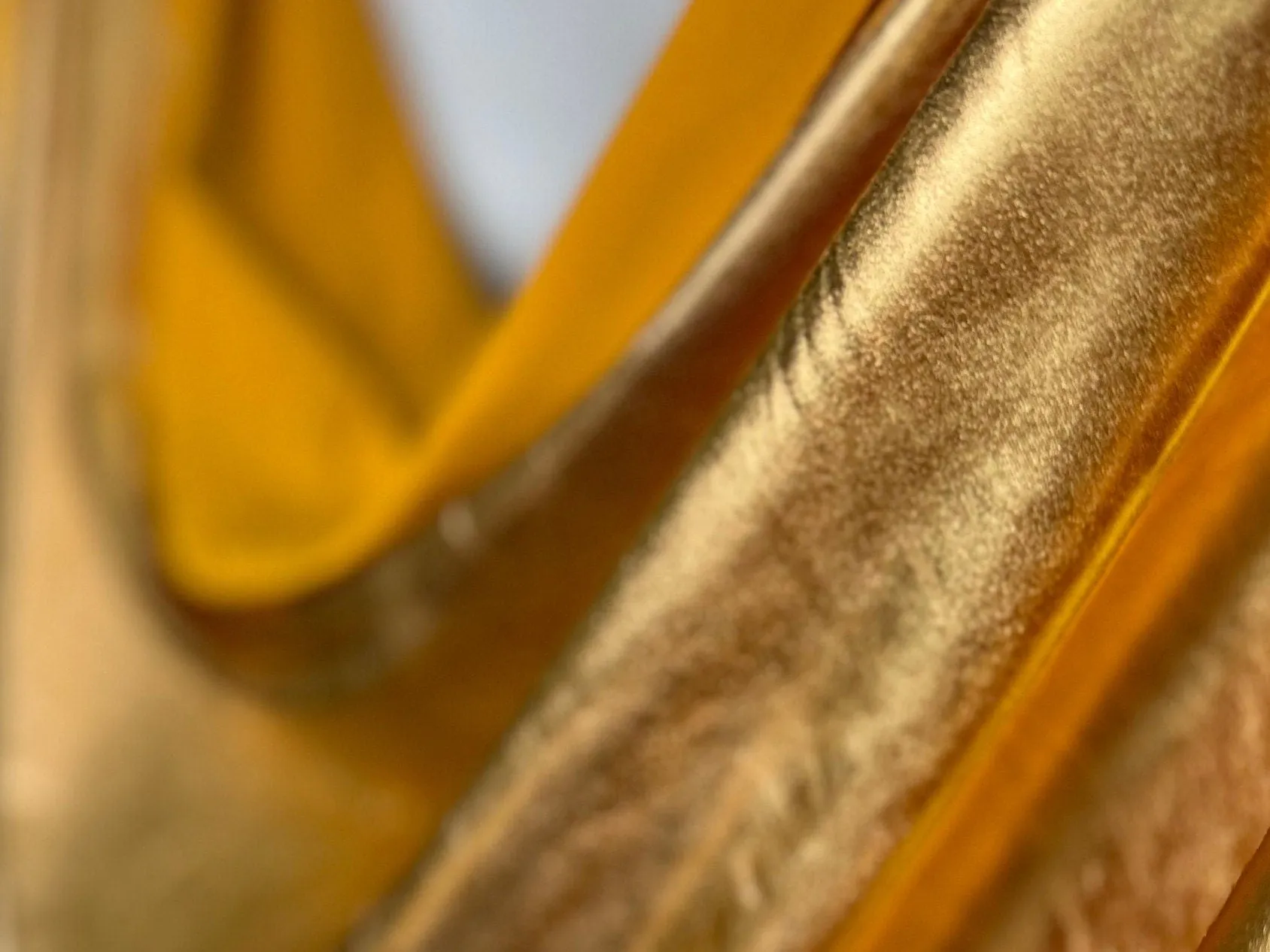 Metallic Gold Foil Spandex Lame Fabric