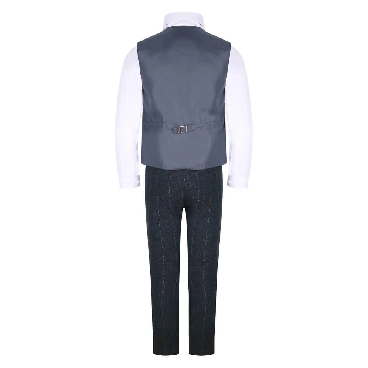 Michael - Grey Tweed Check 4 Piece Suit