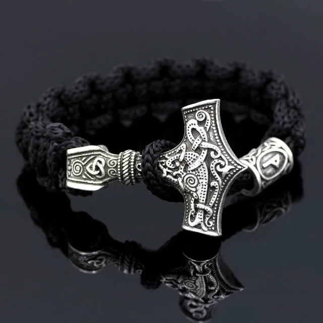 Mjolnir Rune Bracelet