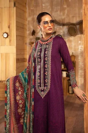 MPT 1208 A | Maria B MPrints Winter Collection 2021 | Unstitched Embroidered Khaddar Suits