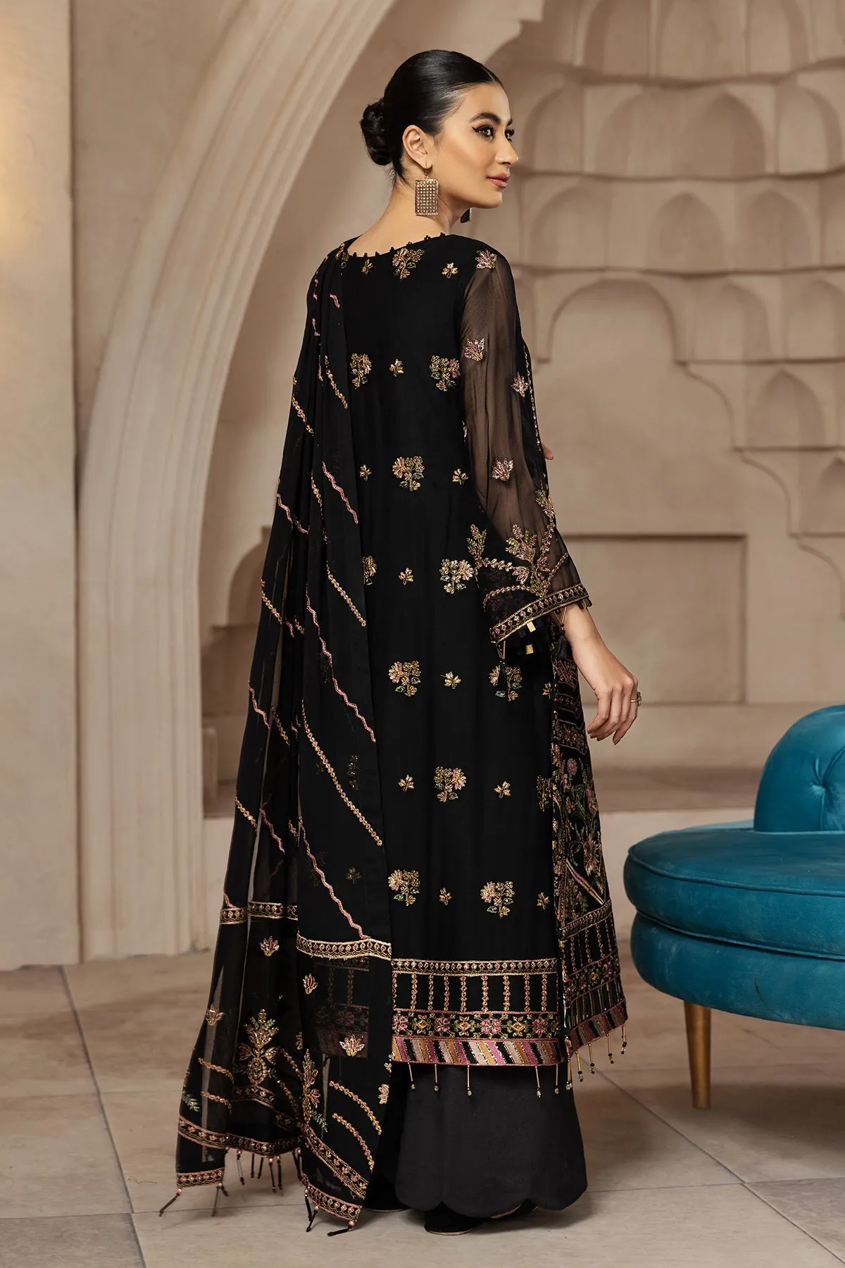 Muberra  | Alizeh Fashion Muhtesem Festive Collection 2022 | Unstitched Embroidered Chiffon Suits