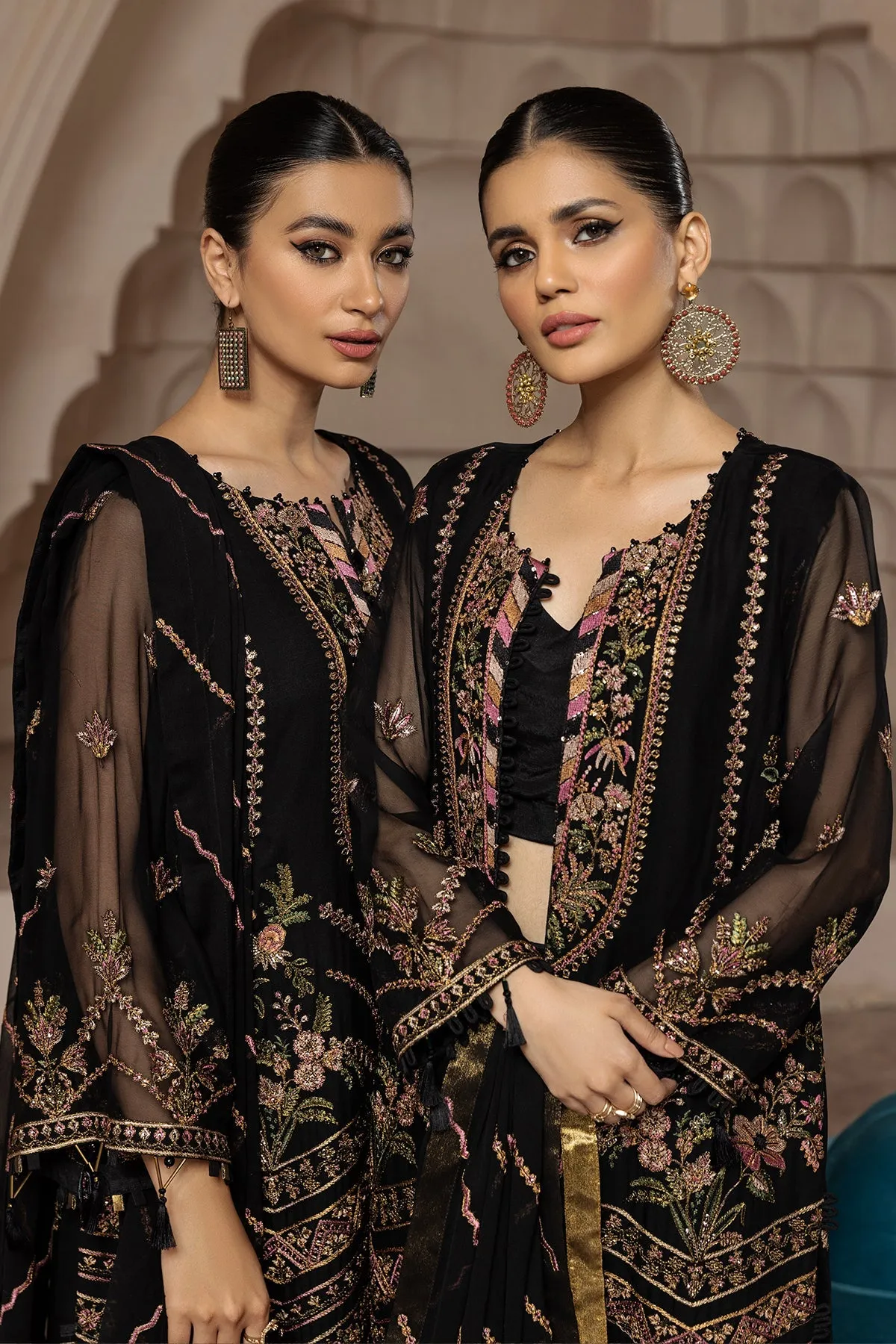 Muberra  | Alizeh Fashion Muhtesem Festive Collection 2022 | Unstitched Embroidered Chiffon Suits