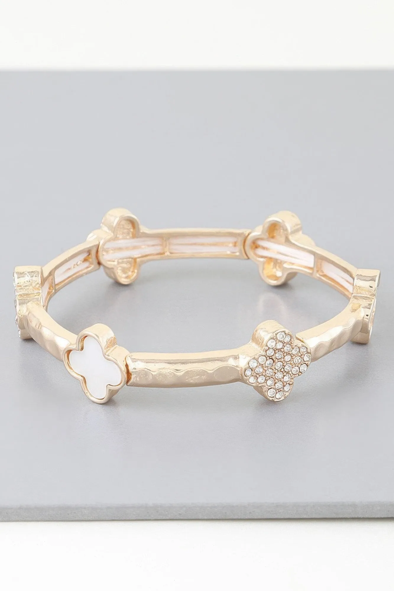 Multi Clover Charm Bracelet