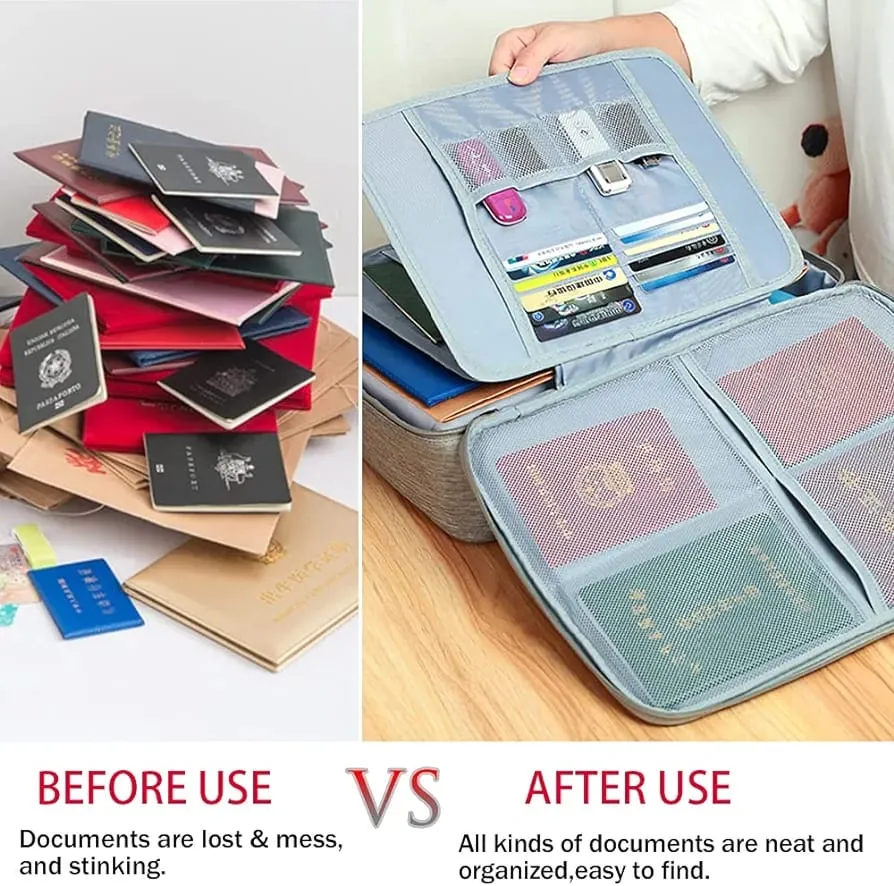 Multilayer Portable File Storage Bag