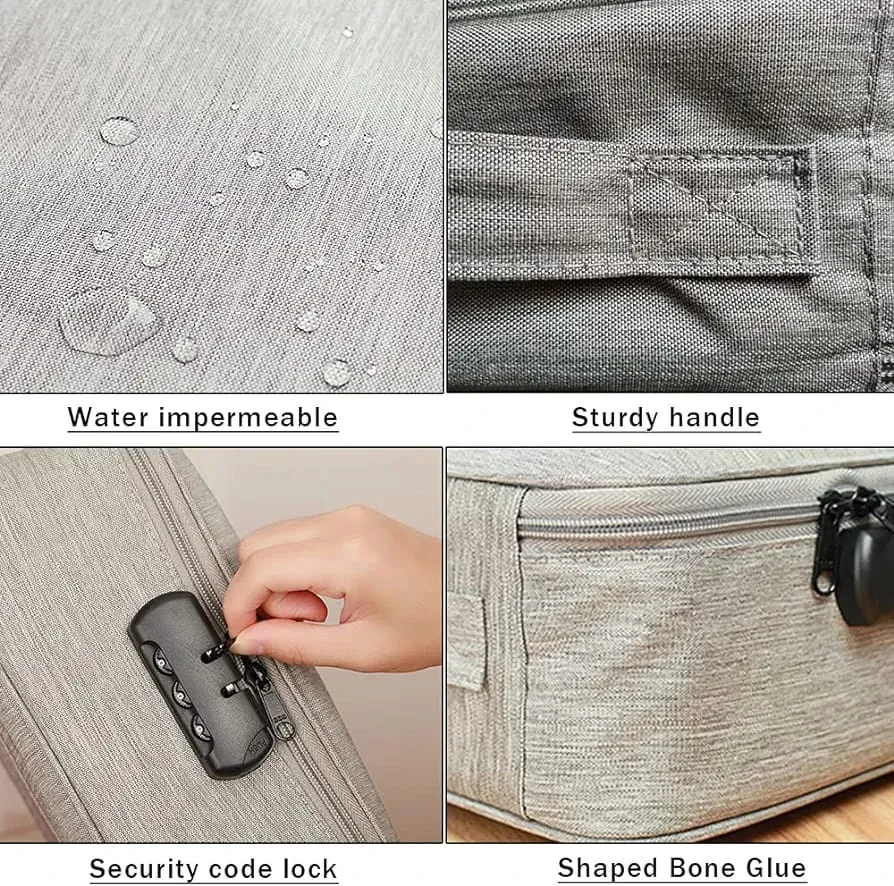 Multilayer Portable File Storage Bag
