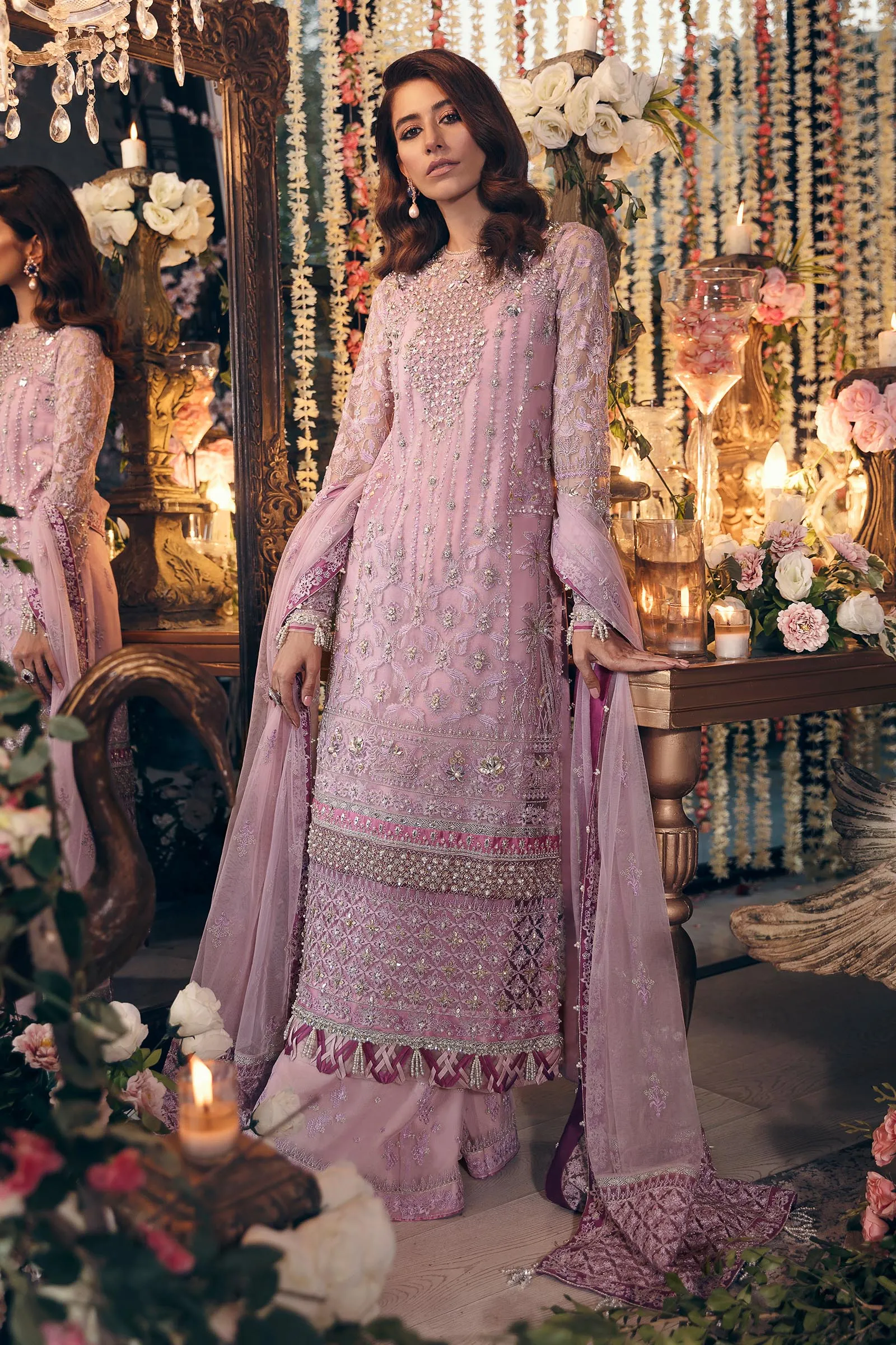 NAZANIN (ZRW-20739) | Zaha Gossamer RTW Collection 2022 | Stitched Embellished Suits