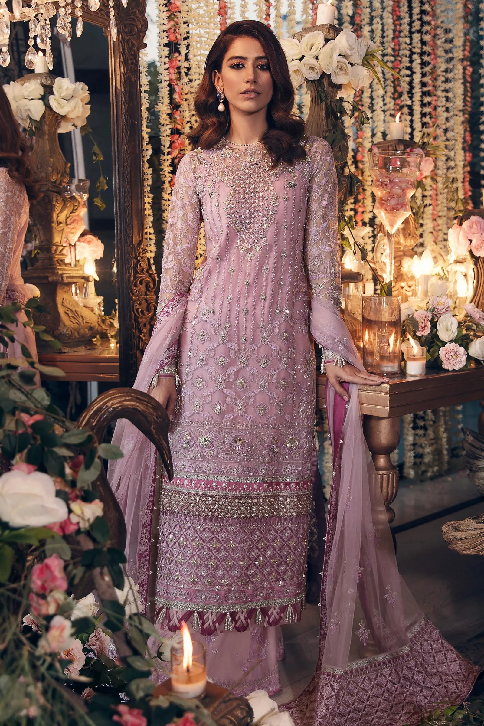 NAZANIN (ZRW-20739) | Zaha Gossamer RTW Collection 2022 | Stitched Embellished Suits