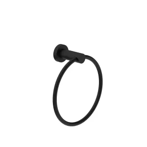 Nero Dolce Hand Towel Ring Matte Black 2080-MB