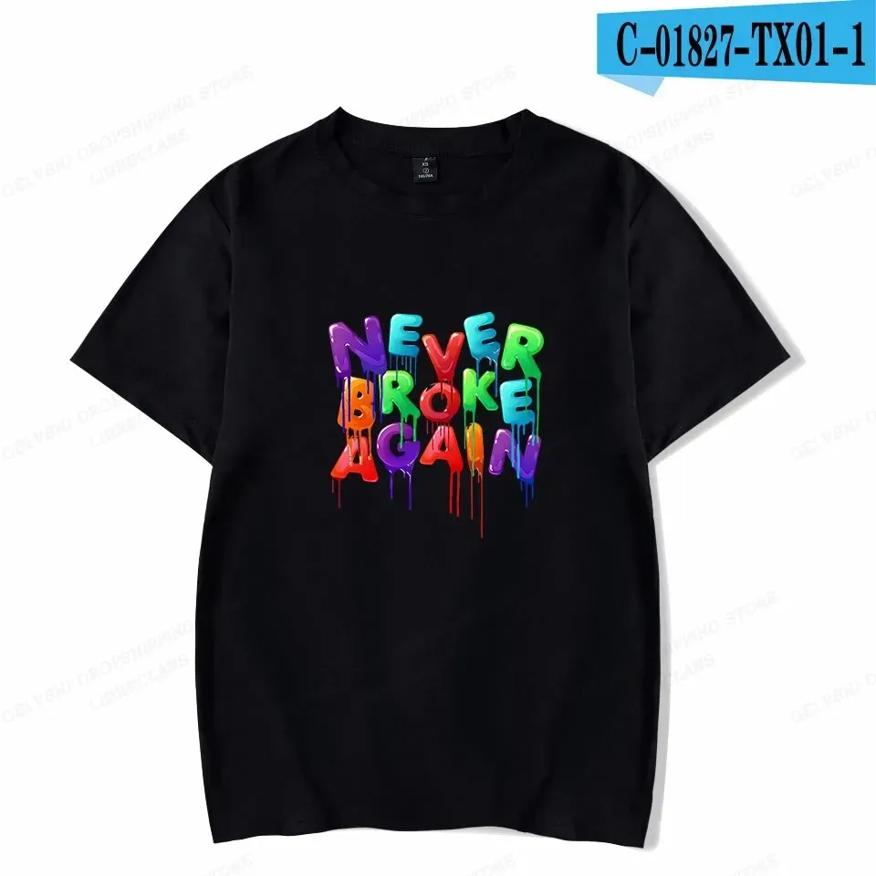 Never Broke Again YoungBoy T Shirt Men Fashion T-shirt Cotton Tshirt Kids Hip Hop Tops Tee Women Tshirt Summer Camiseta Boy Tees