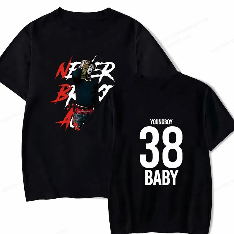 Never Broke Again YoungBoy T Shirt Men Fashion T-shirt Cotton Tshirt Kids Hip Hop Tops Tee Women Tshirt Summer Camiseta Boy Tees