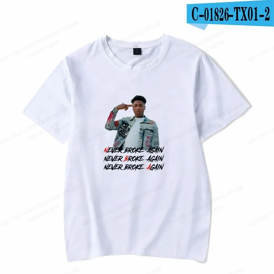 Never Broke Again YoungBoy T Shirt Men Fashion T-shirt Cotton Tshirt Kids Hip Hop Tops Tee Women Tshirt Summer Camiseta Boy Tees