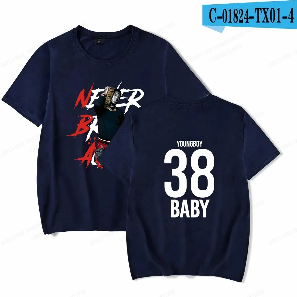 Never Broke Again YoungBoy T Shirt Men Fashion T-shirt Cotton Tshirt Kids Hip Hop Tops Tee Women Tshirt Summer Camiseta Boy Tees