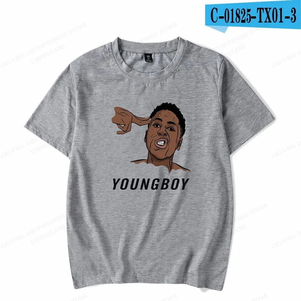 Never Broke Again YoungBoy T Shirt Men Fashion T-shirt Cotton Tshirt Kids Hip Hop Tops Tee Women Tshirt Summer Camiseta Boy Tees