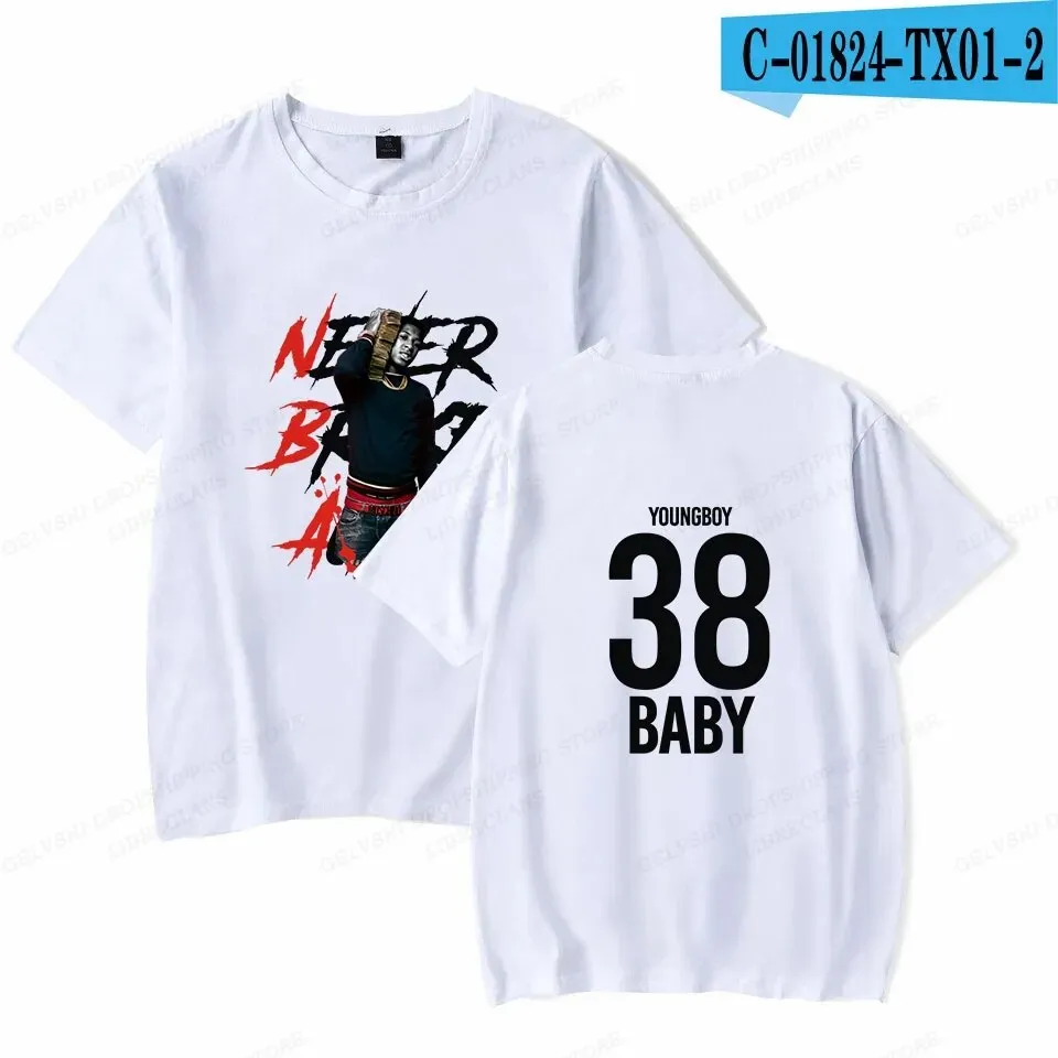 Never Broke Again YoungBoy T Shirt Men Fashion T-shirt Cotton Tshirt Kids Hip Hop Tops Tee Women Tshirt Summer Camiseta Boy Tees
