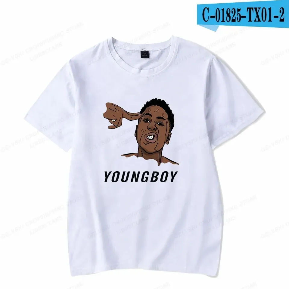 Never Broke Again YoungBoy T Shirt Men Fashion T-shirt Cotton Tshirt Kids Hip Hop Tops Tee Women Tshirt Summer Camiseta Boy Tees