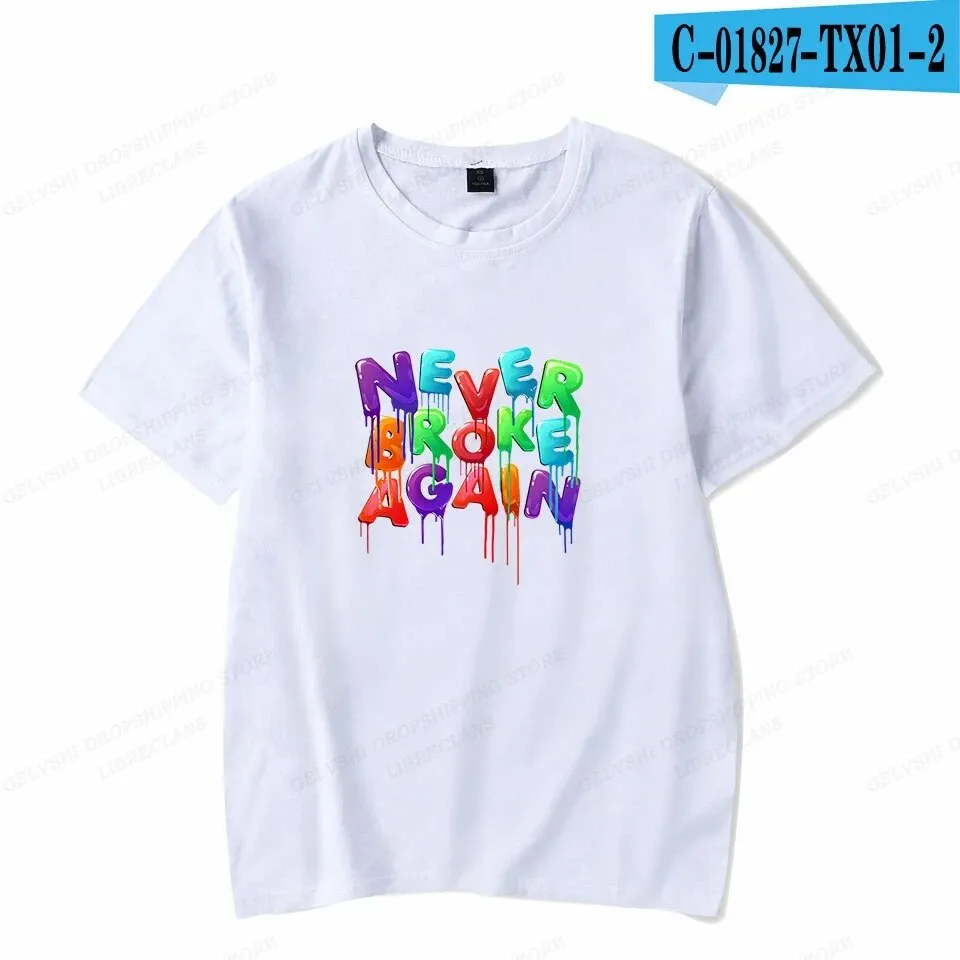 Never Broke Again YoungBoy T Shirt Men Fashion T-shirt Cotton Tshirt Kids Hip Hop Tops Tee Women Tshirt Summer Camiseta Boy Tees