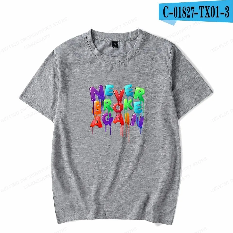 Never Broke Again YoungBoy T Shirt Men Fashion T-shirt Cotton Tshirt Kids Hip Hop Tops Tee Women Tshirt Summer Camiseta Boy Tees