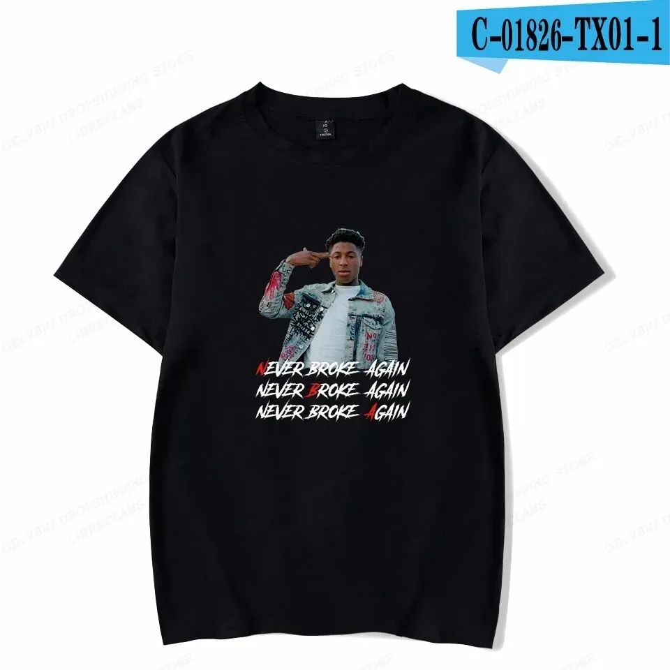 Never Broke Again YoungBoy T Shirt Men Fashion T-shirt Cotton Tshirt Kids Hip Hop Tops Tee Women Tshirt Summer Camiseta Boy Tees