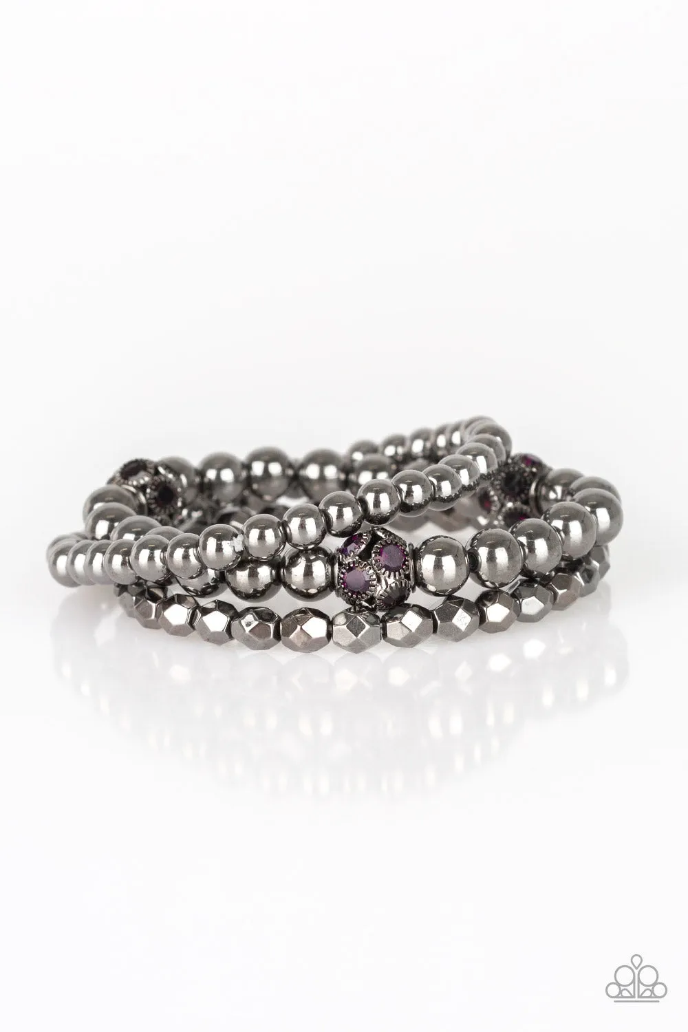 Noticeably Noir - Purple Bracelet