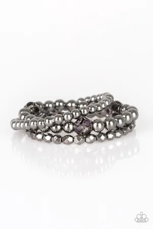 Noticeably Noir - Purple Bracelet