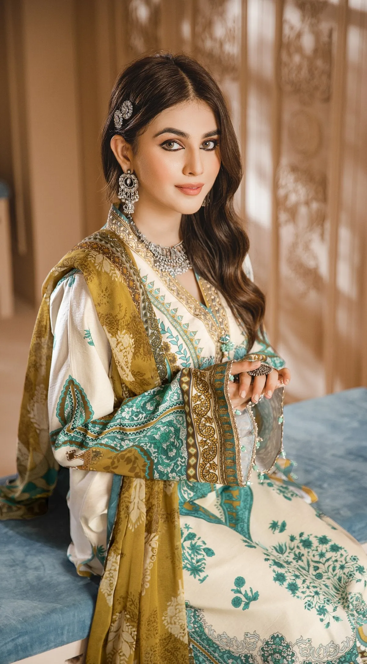 NUREH | Anaya Noor Bano Cambric Collection '21 | Unstitched Embroidered Cambric Suits