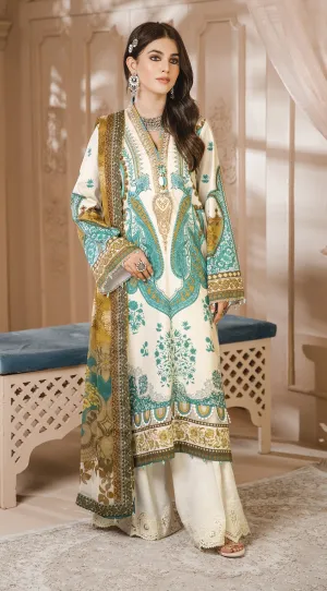 NUREH | Anaya Noor Bano Cambric Collection '21 | Unstitched Embroidered Cambric Suits