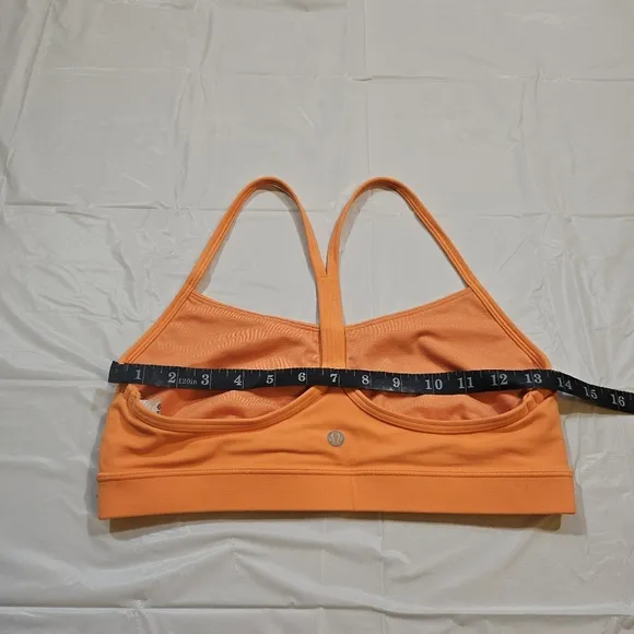 NWOT Lululemon Flow Y Bra Nulu (Orange Soda) Size 10