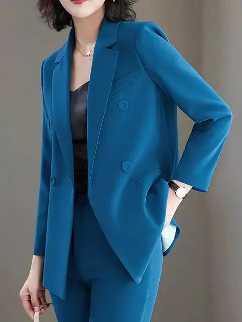 Office Suits Blazer Set Long Sleeve