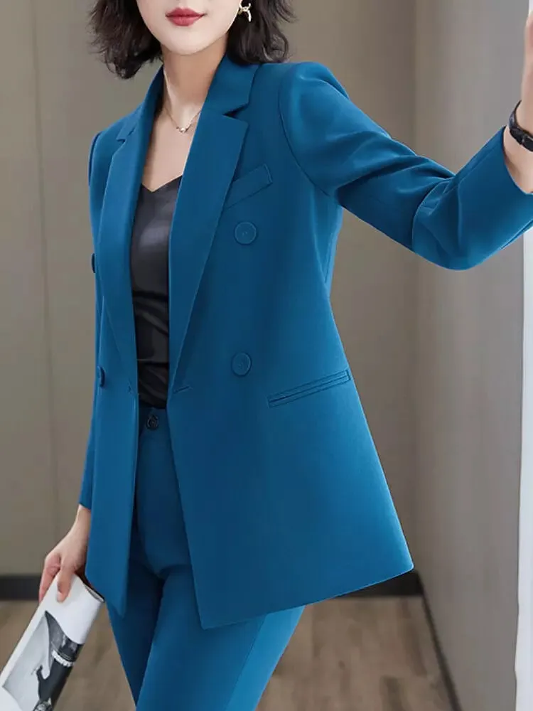 Office Suits Blazer Set Long Sleeve