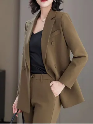 Office Suits Blazer Set Long Sleeve