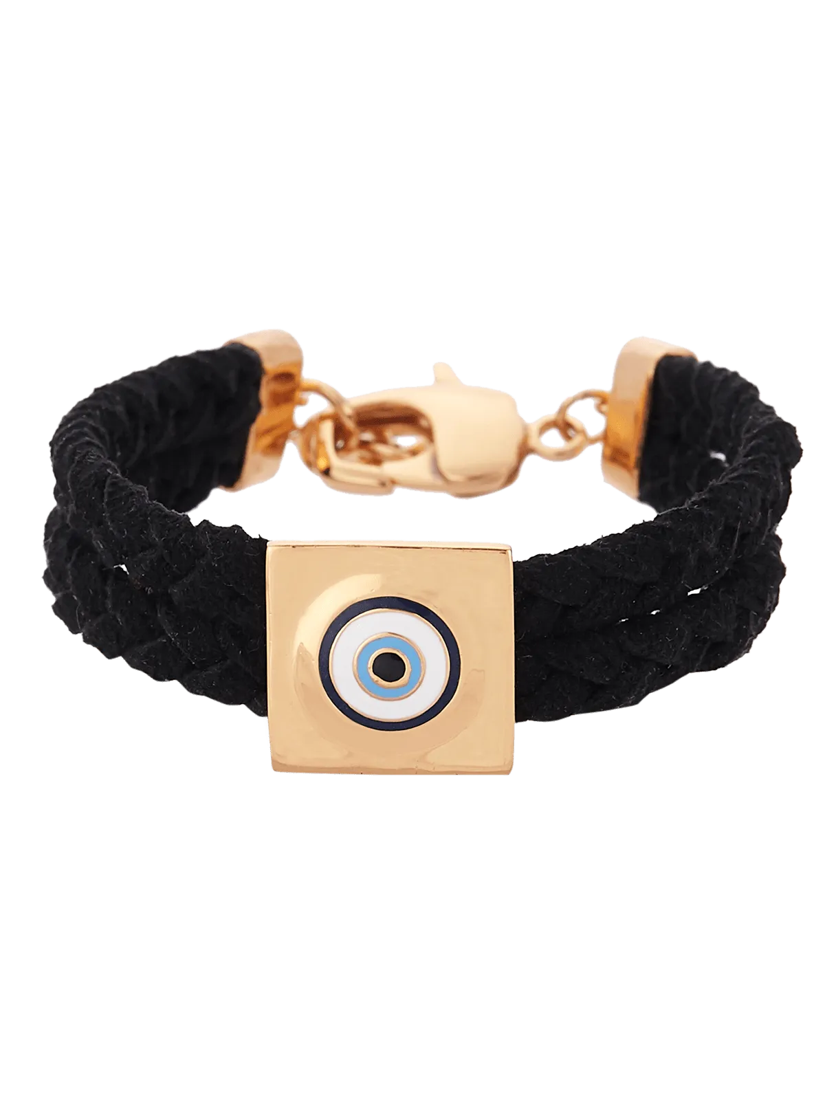 Outhouse   -   Eye Promise Protego Suede Bracelet In Gold