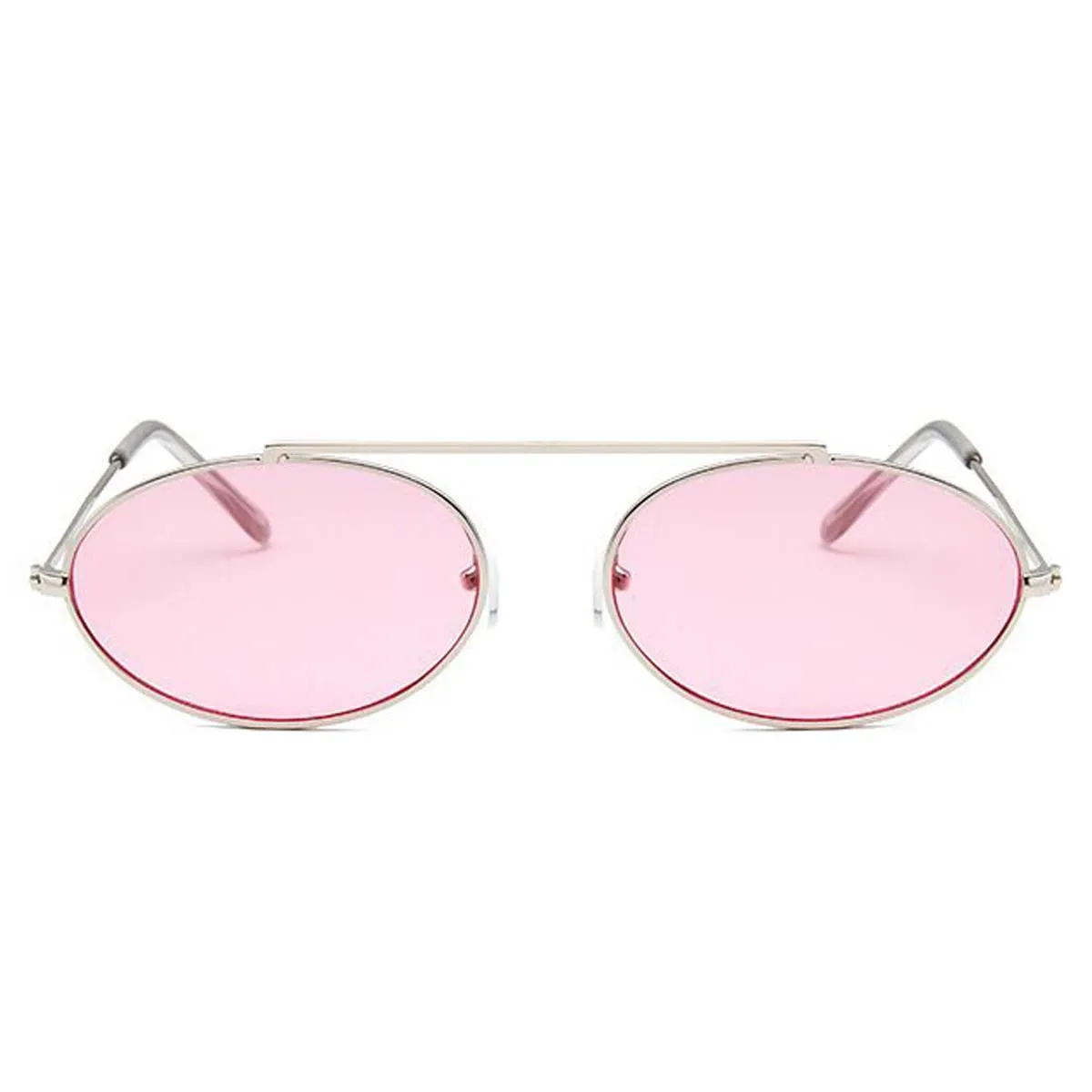Oval pink aviators shades