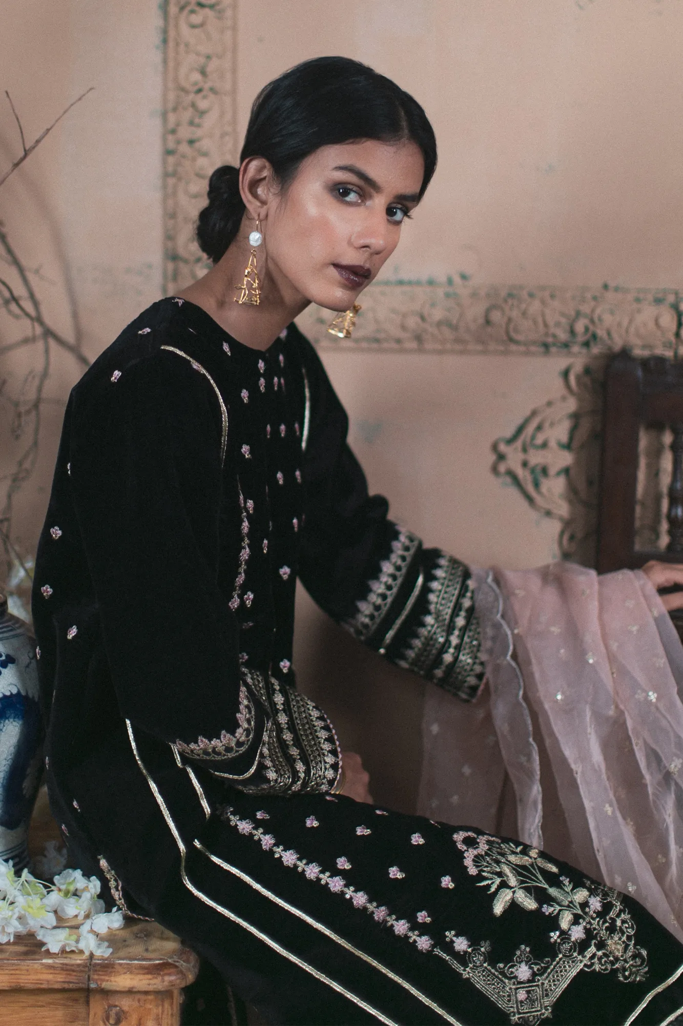 Pakistani Designer Dress Winter Collection  #J6122