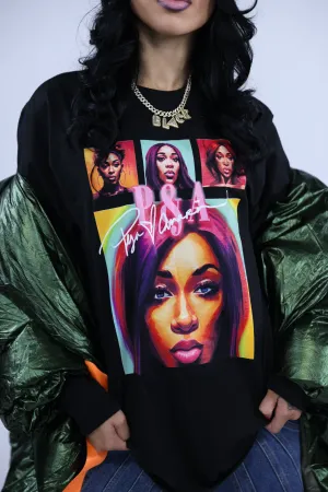P&A Colorful 4 Face Oversized Graphic Tee