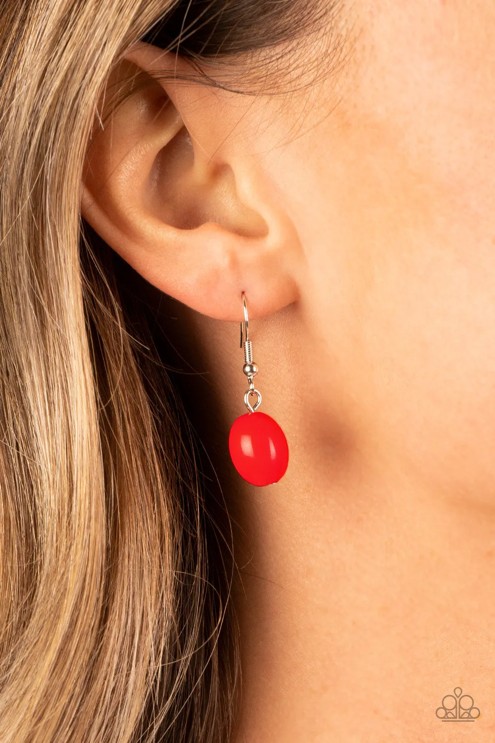 Paparazzi - Coastal Cruise - Red Necklace - Paparazzi Accessories