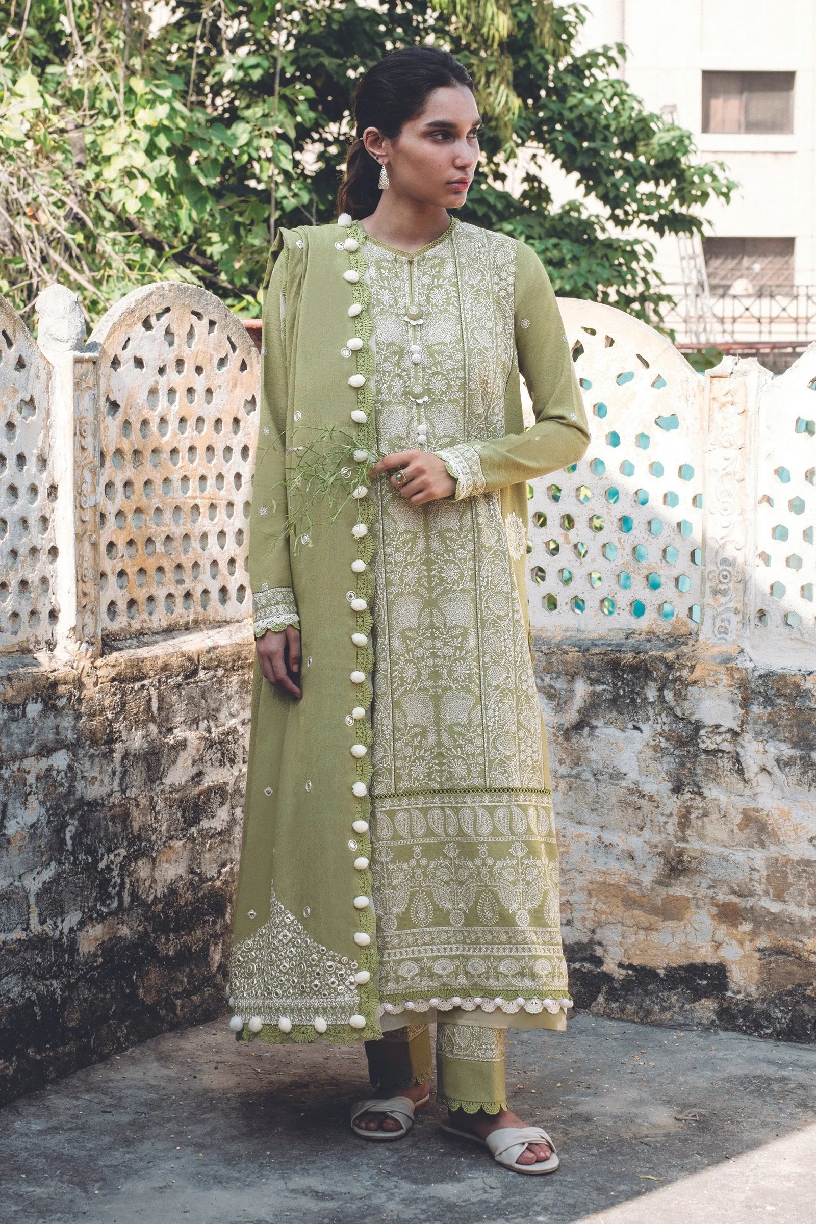 PARISA (ZW21-03) |  Zaha Hamrahi Winter Collection 2021 | Unstitched Embroidered Karandi Suits