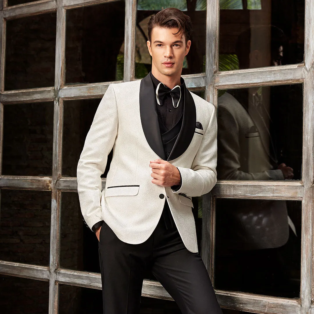 Party Wear  Cream Suit for Men