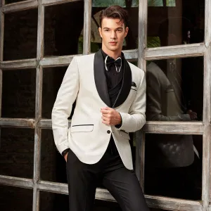 Party Wear  Cream Suit for Men