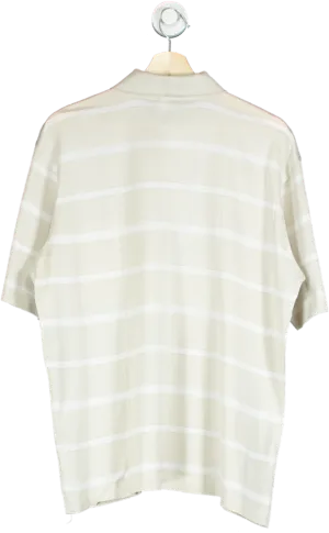 Paul & Shark Cream Striped Polo Shirt UK L
